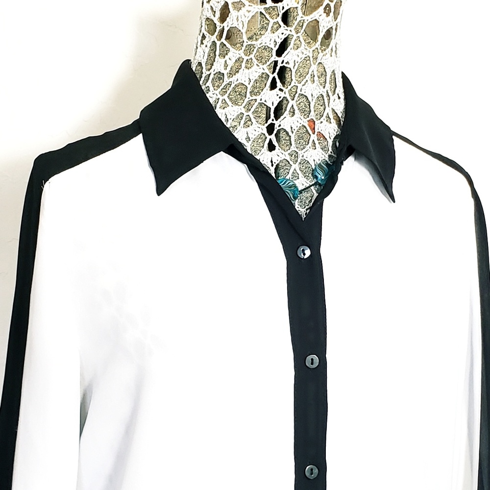 Decree Colorblock Long Sleeve Button Down Shirt